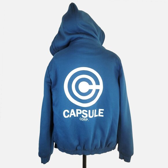 Dragonball Capsule Corp Azure Blue Hoodie - Picture 2 of 11